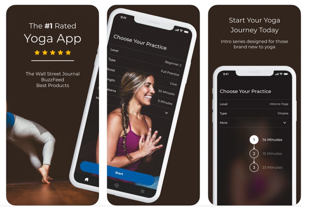 Apps para realizar ejercicio, yoga down dog screenshot