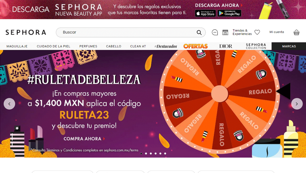 Pagina web de Shepora Mexico