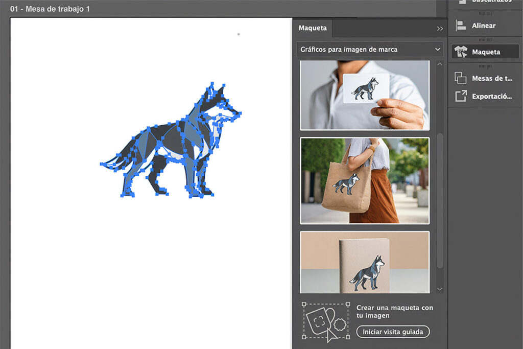 Creación de mockups en illustrator